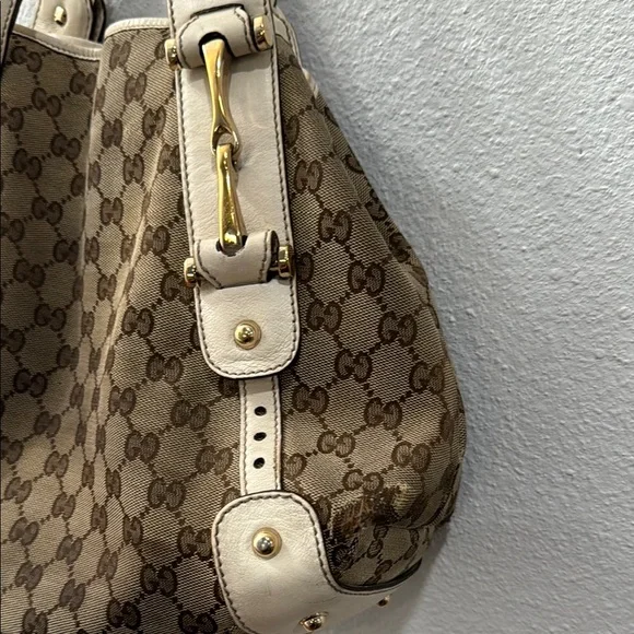 Gucci Brown and Cream Tote Bag - Picture 5 of 10